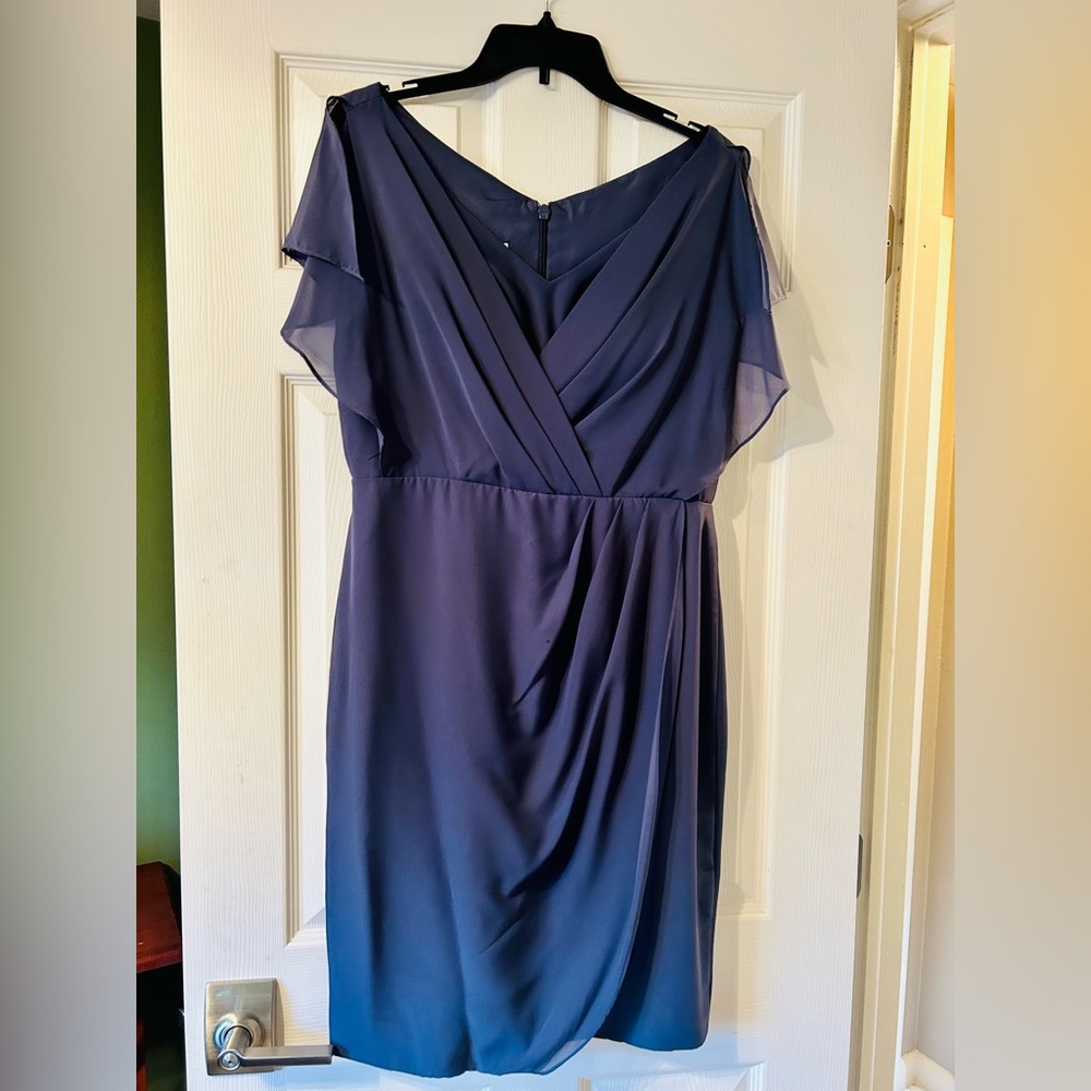 JJs House Asymmetrical Dress in Deep Blue